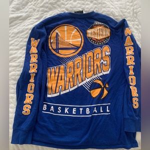 Golden state warriors long sleeved oversized t shirt